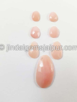 Pink Opal Rose Cut Slices
